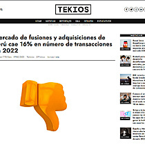 Mercado de fusiones y adquisiciones de Per cae 16% en nmero de transacciones en 2022